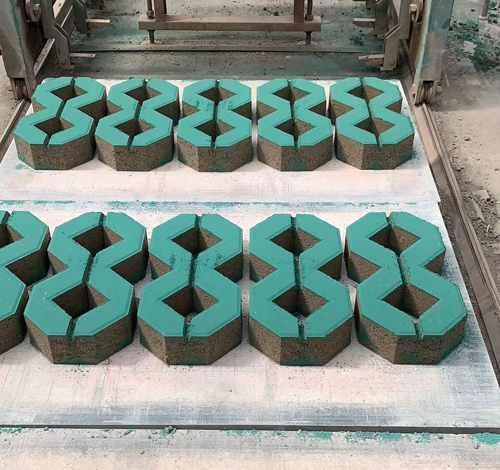 八字植草砖